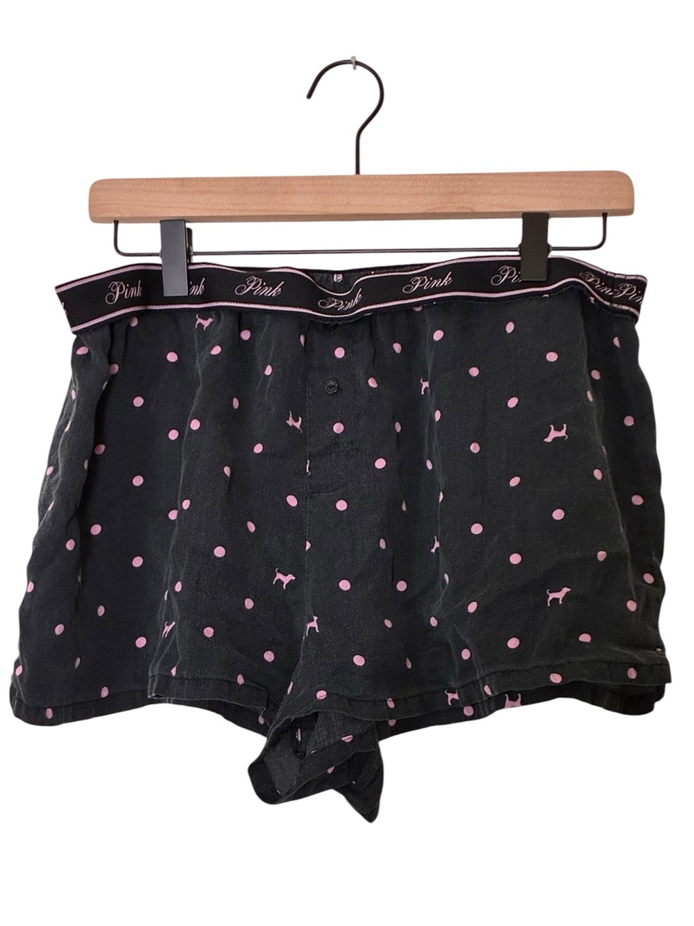 Pink by Victoria’s Secret | Printed lightweight boxer pajama shorts size medium
